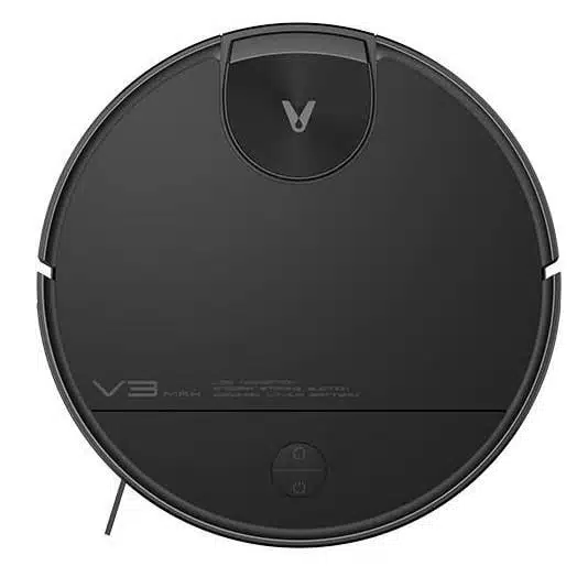 Viomi V3 Max Robot Süpürge - Siyah (Viomi Türkiye Garantili) beyaz zemin üzerinde gösterilmektedir.