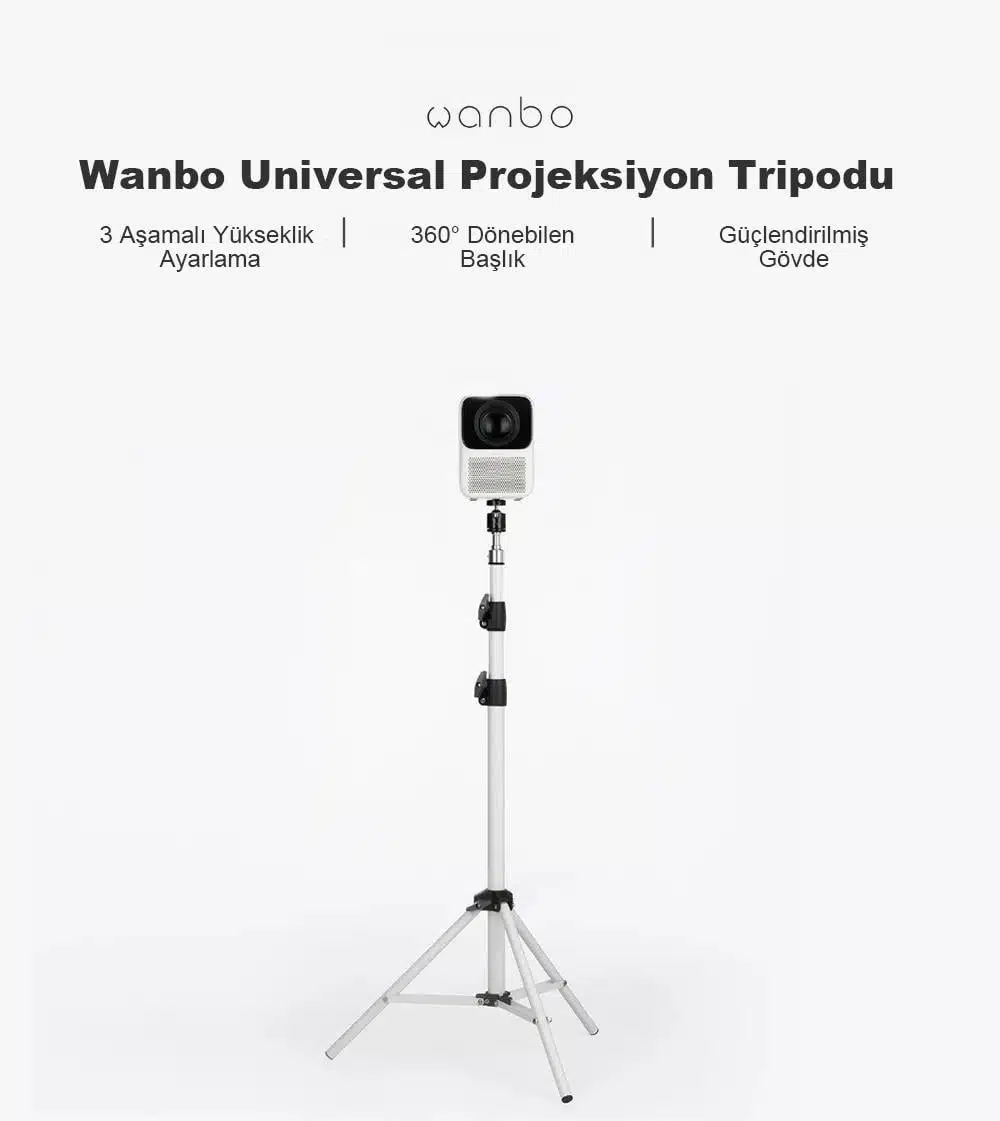 wanbo t6 max projeksiyon cihazi wanbo projeksiyon tripodu 763