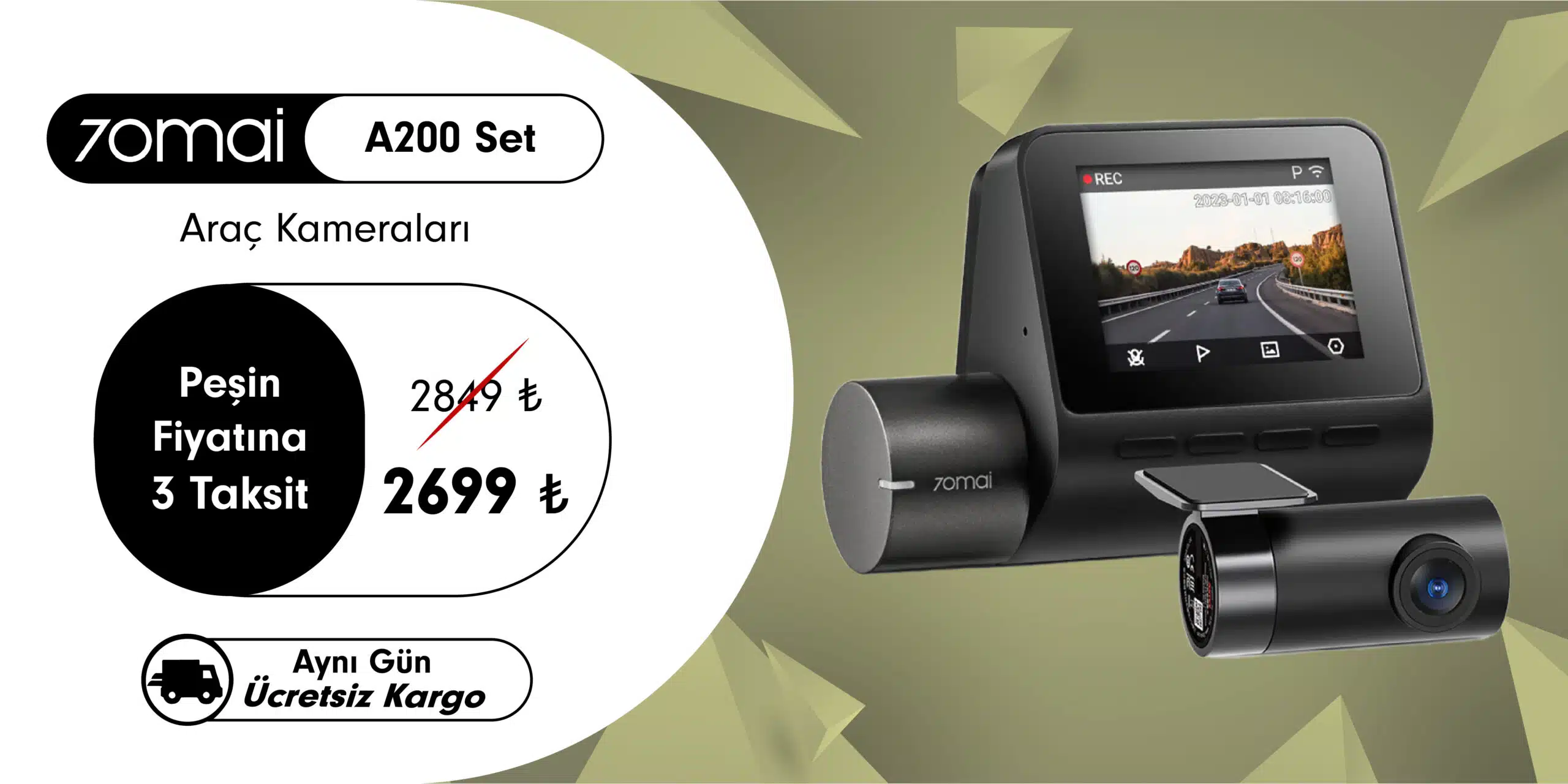 70mai A200 araç kamerası en ucuz