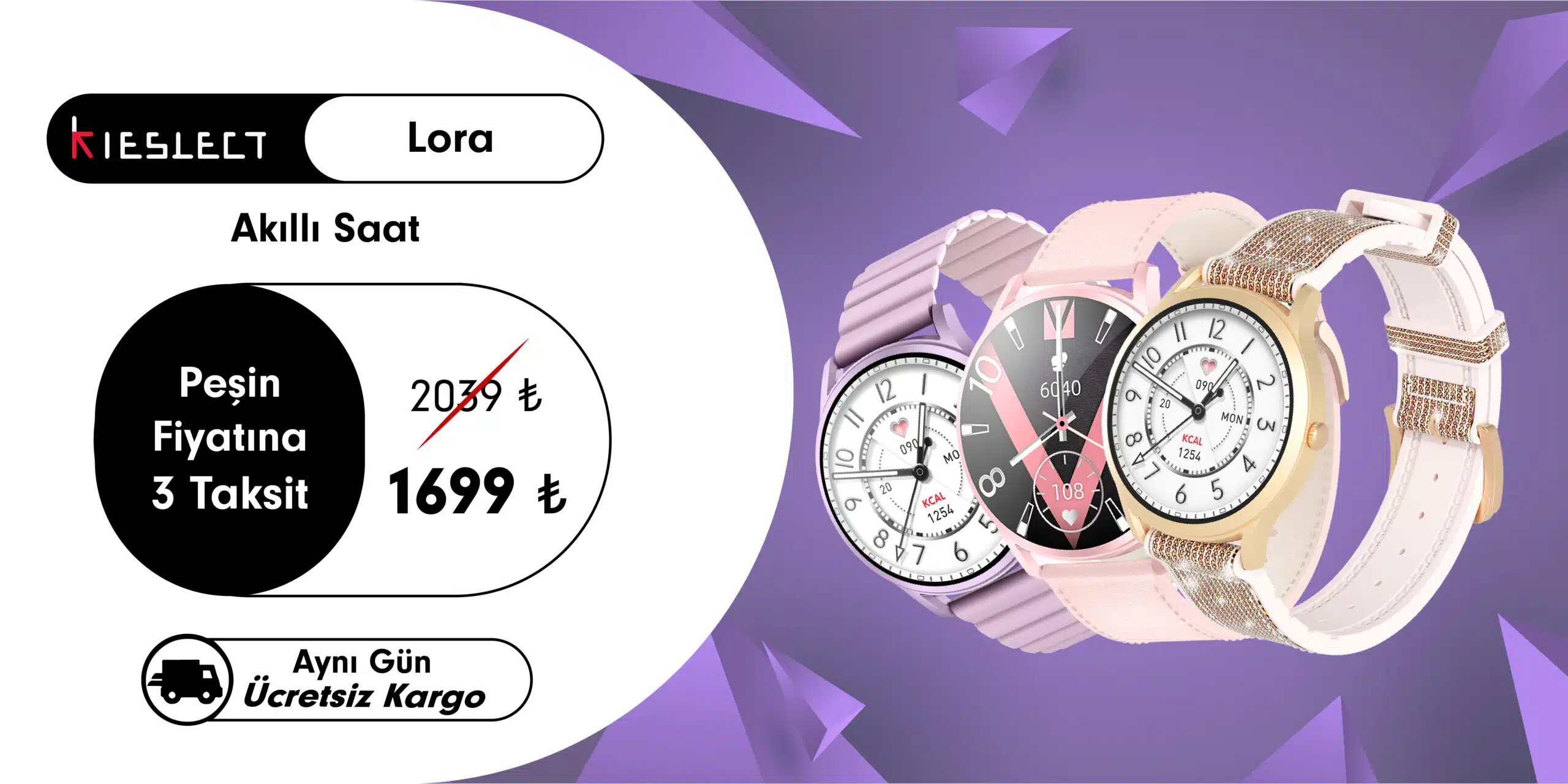 kieslect lora akıllı saat en ucuz fiyat 10Noo'da