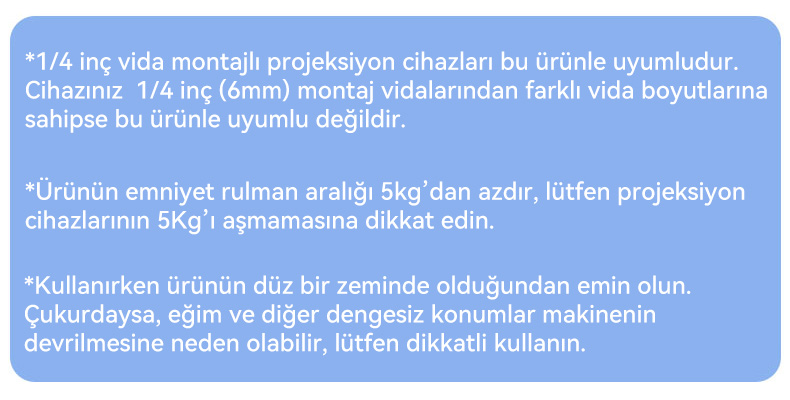 projeksiyon tripodu 12