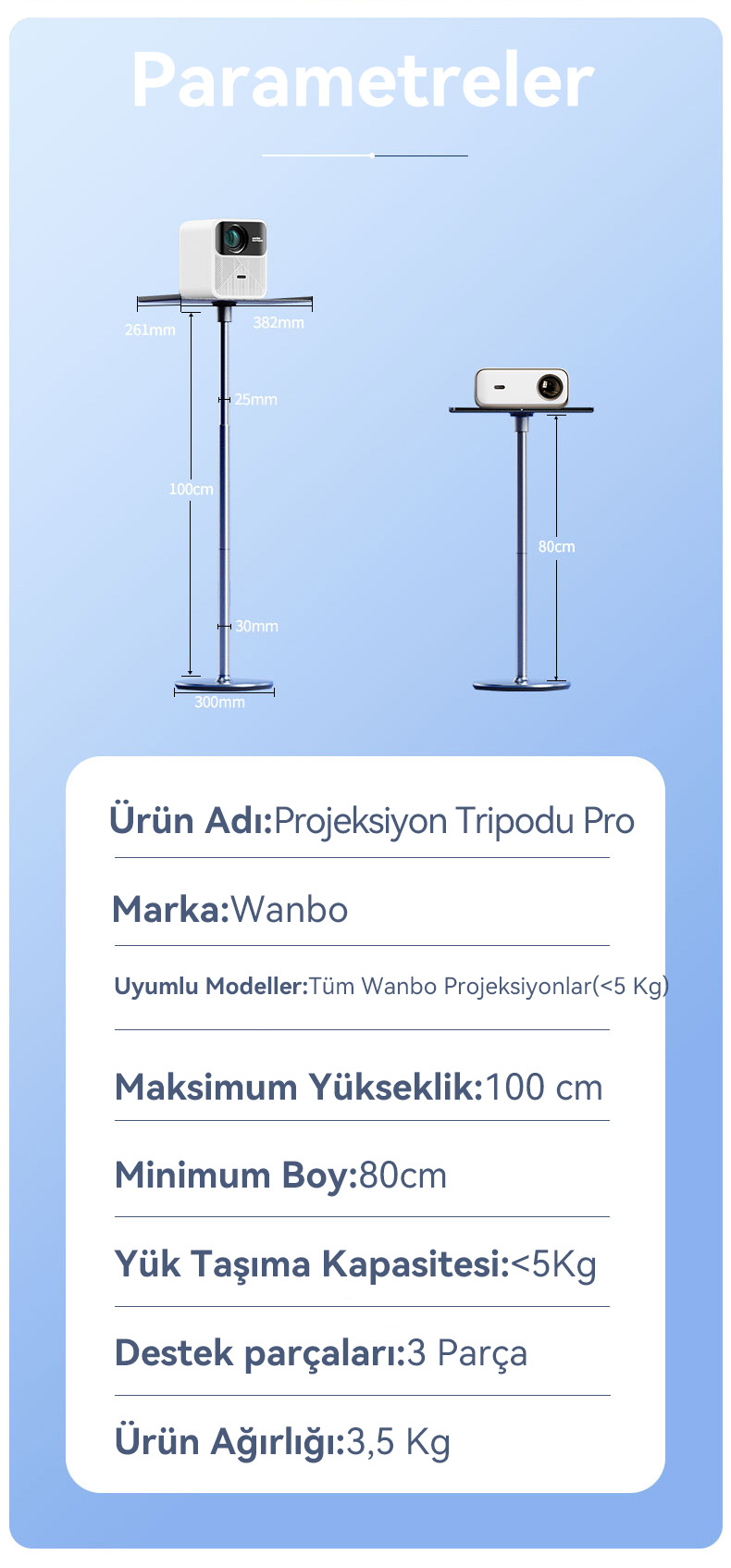 projeksiyon tripodu ozellikleri 11